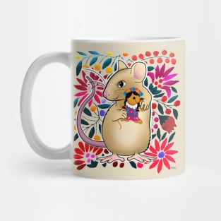 Mexican mouse with mexican doll Mug